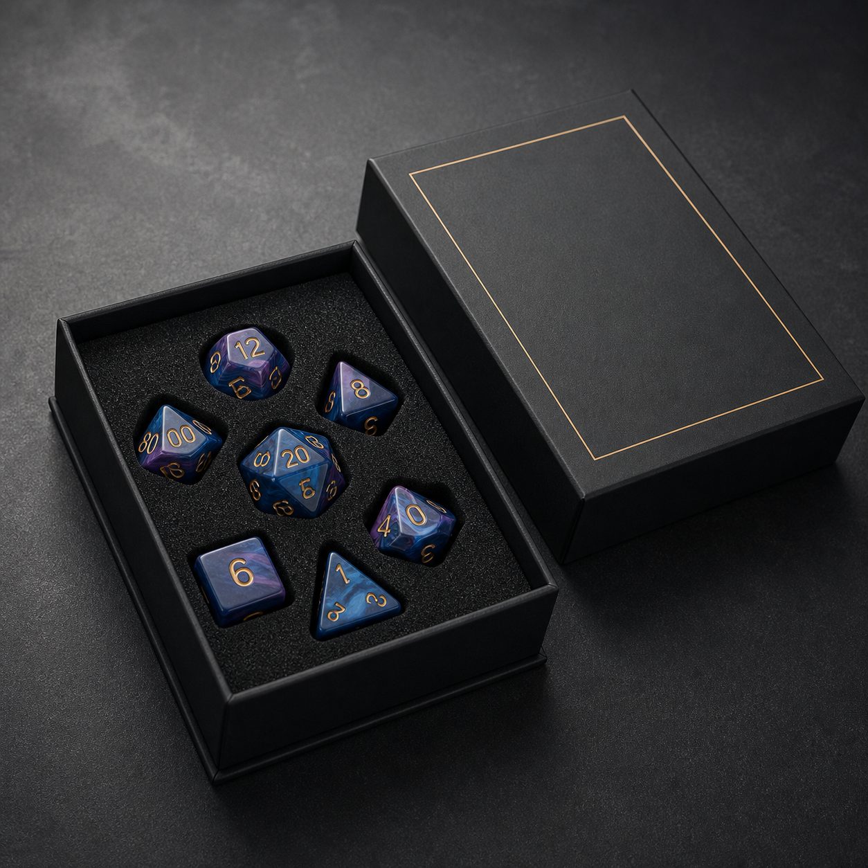 Custom dice gift box packaging with insert